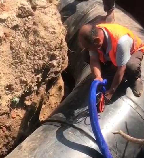 直埋型聚氨酯保溫管現場補口案例